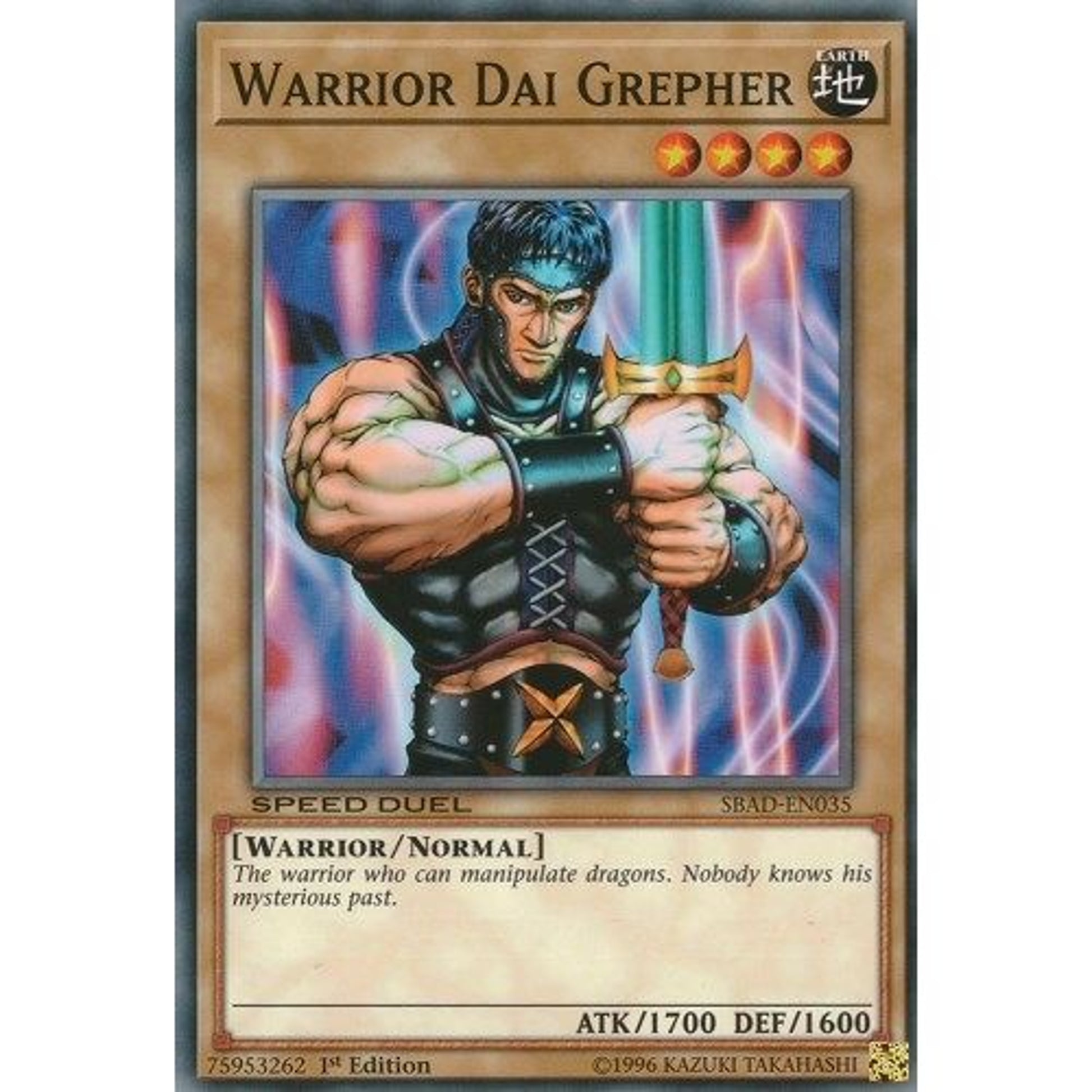 Image for Warrior Dai Grepher (SBAD-EN035) (SBAD) - YuGiOh
