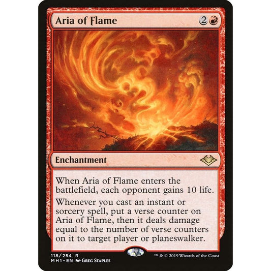 Image for Aria of Flame (118) (MH1) - Magic: The Gathering