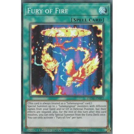 Image for Fury of Fire (DANE-ENSE2) (DANE) - YuGiOh