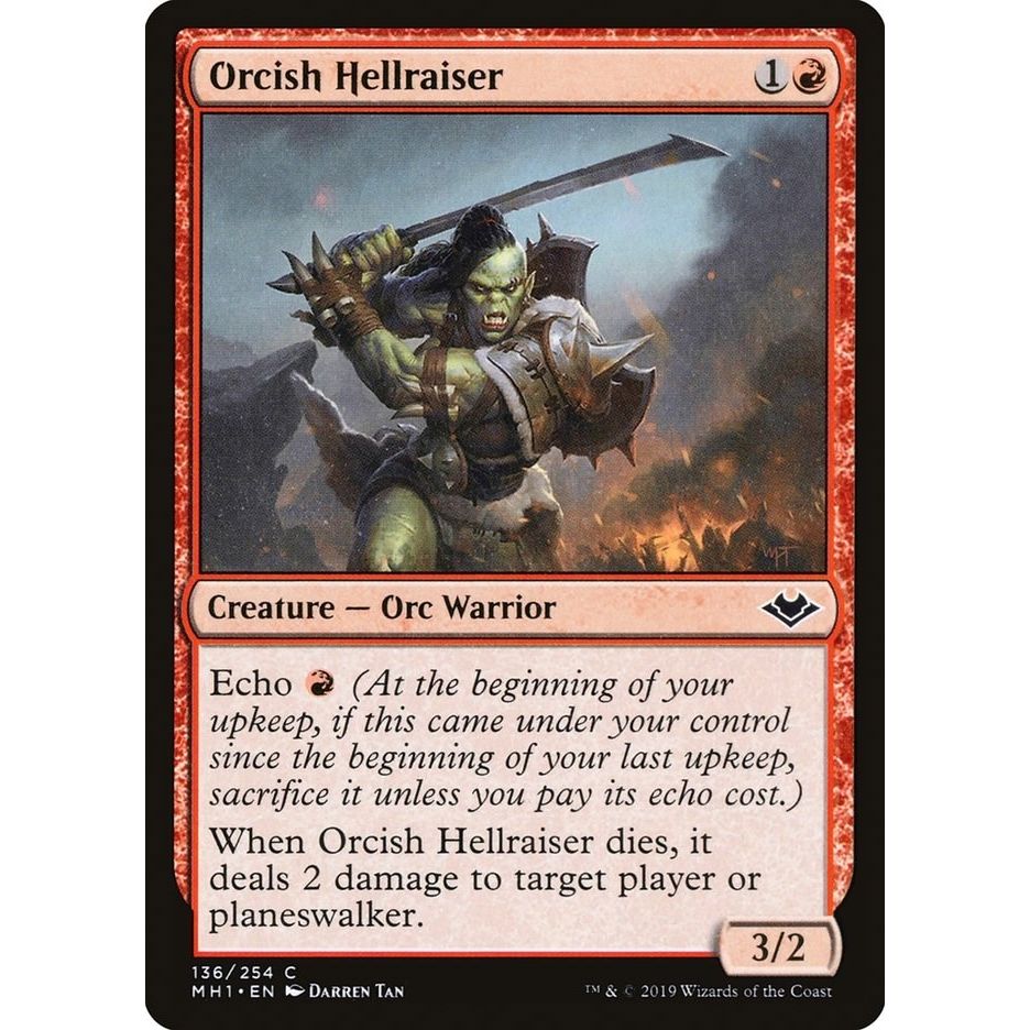 Image for Orcish Hellraiser (136) (MH1) - Magic: The Gathering