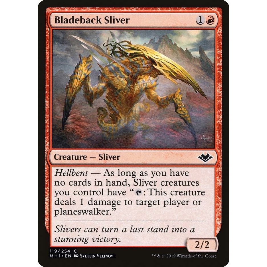 Image for Bladeback Sliver (119) (MH1) - Magic: The Gathering