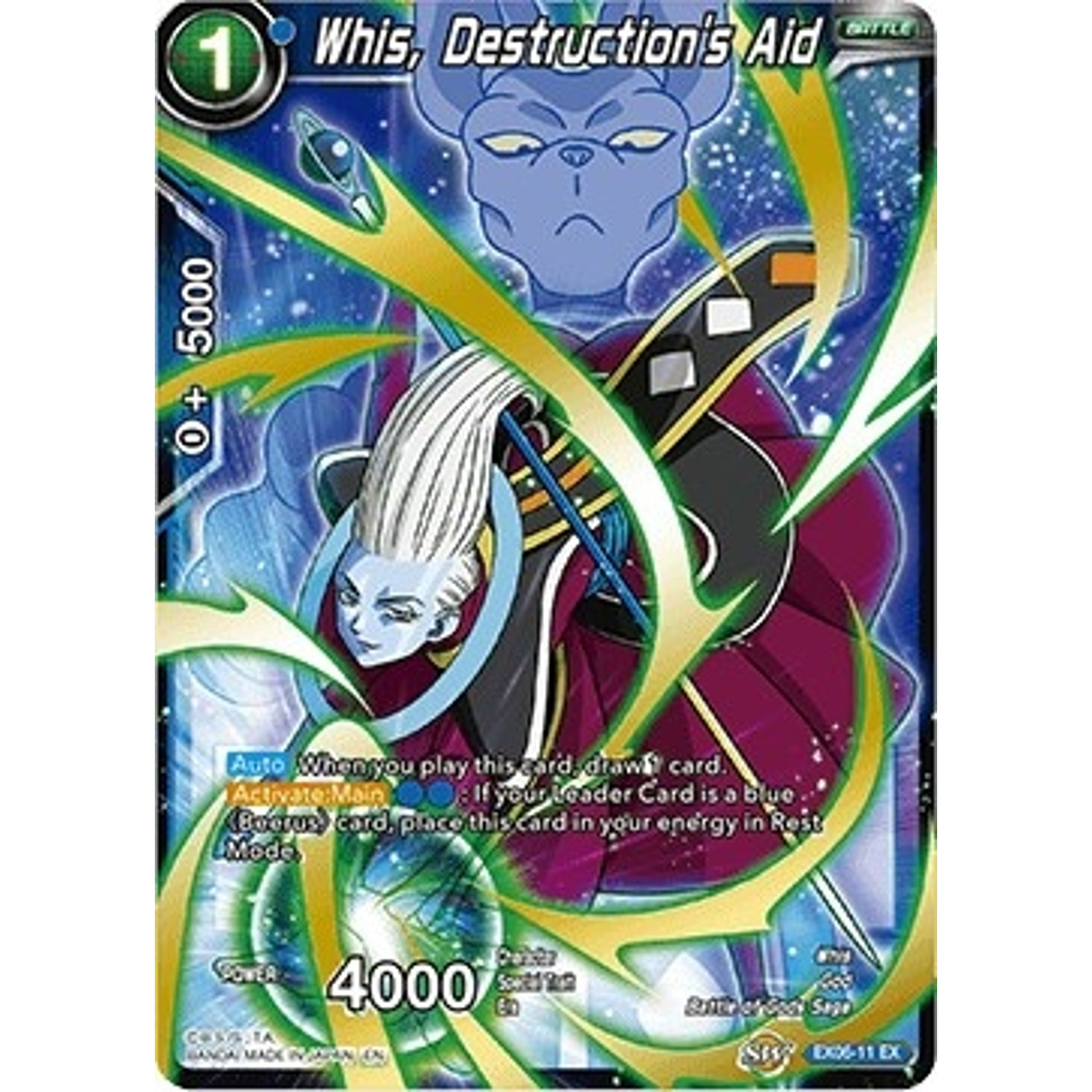 Image for Whis, Destruction's Aid (EX06-11) (DBS-EB06) - Dragon Ball Super: Masters