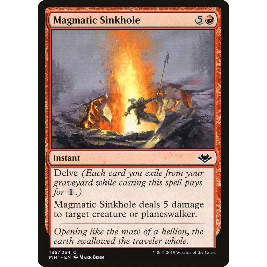 Image for Magmatic Sinkhole (135) (MH1) - Magic: The Gathering