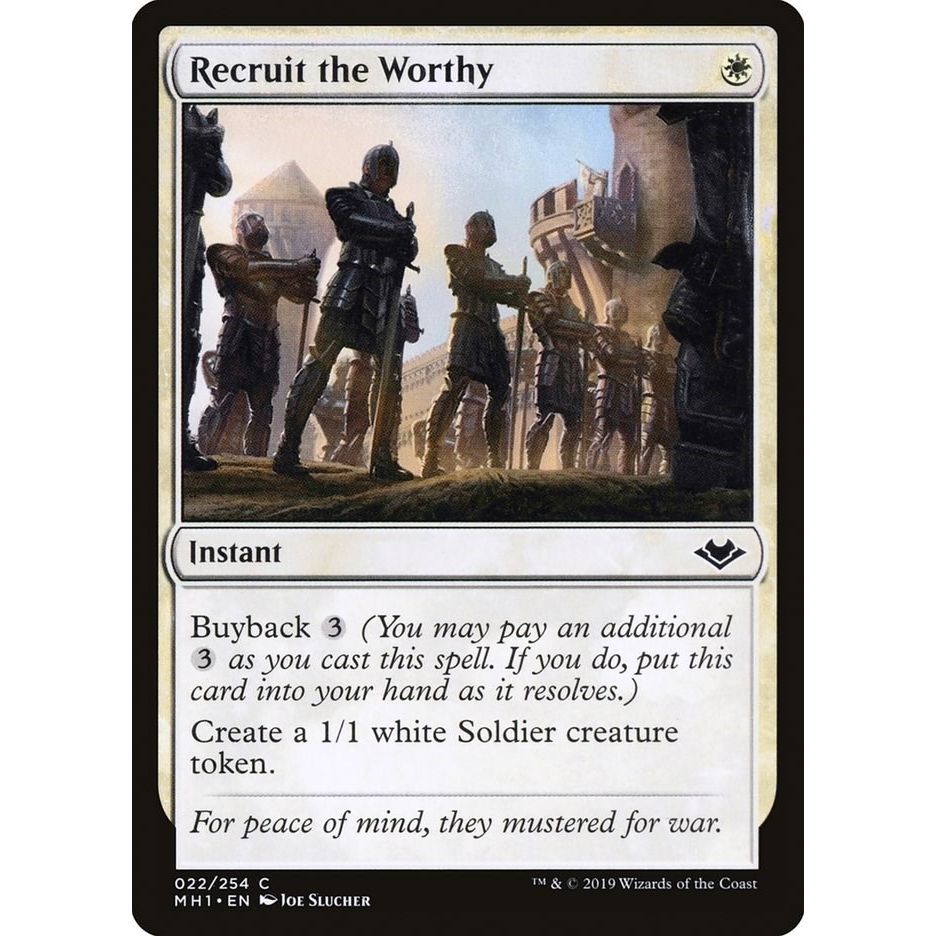 Image for Recruit the Worthy (22) (MH1) - Magic: The Gathering