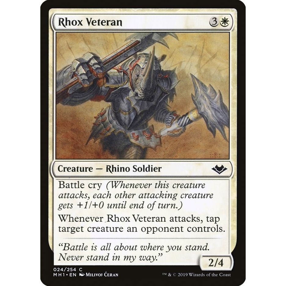 Image for Rhox Veteran (24) (MH1) - Magic: The Gathering