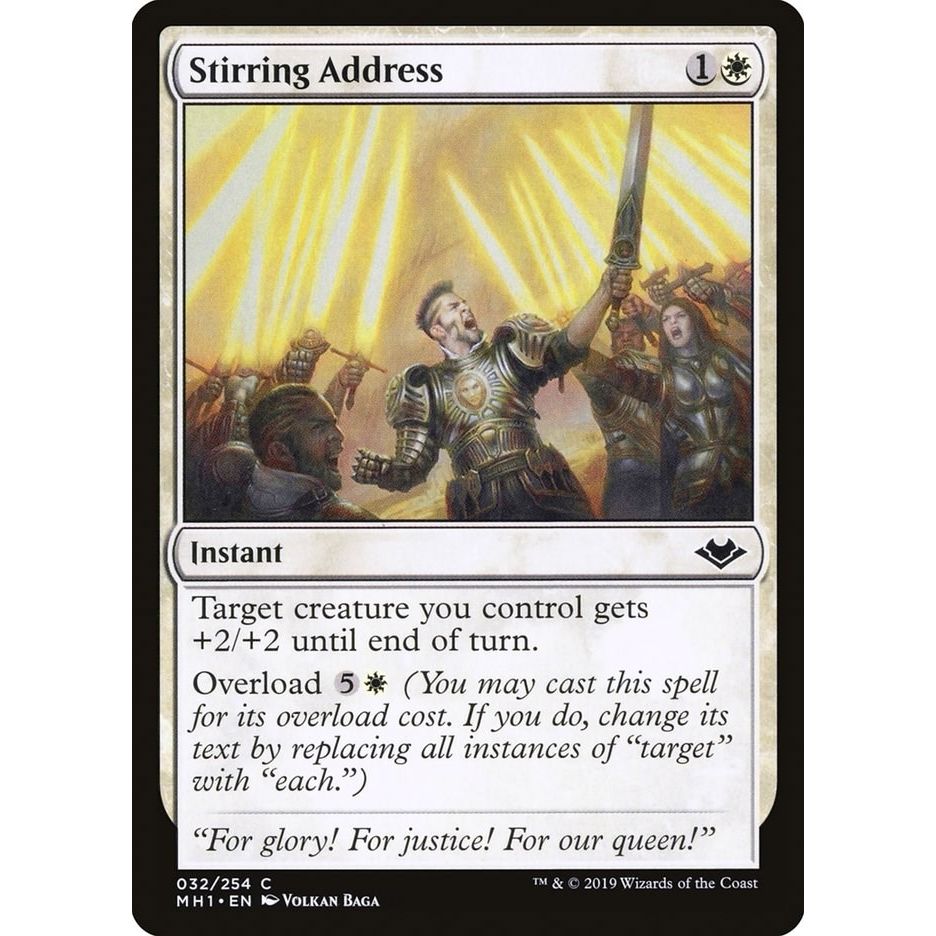 Image for Stirring Address (32) (MH1) - Magic: The Gathering