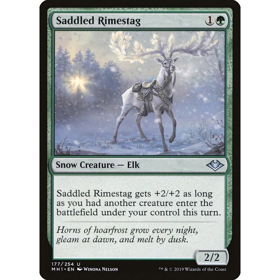 Image for Saddled Rimestag (177) (MH1) - Magic: The Gathering