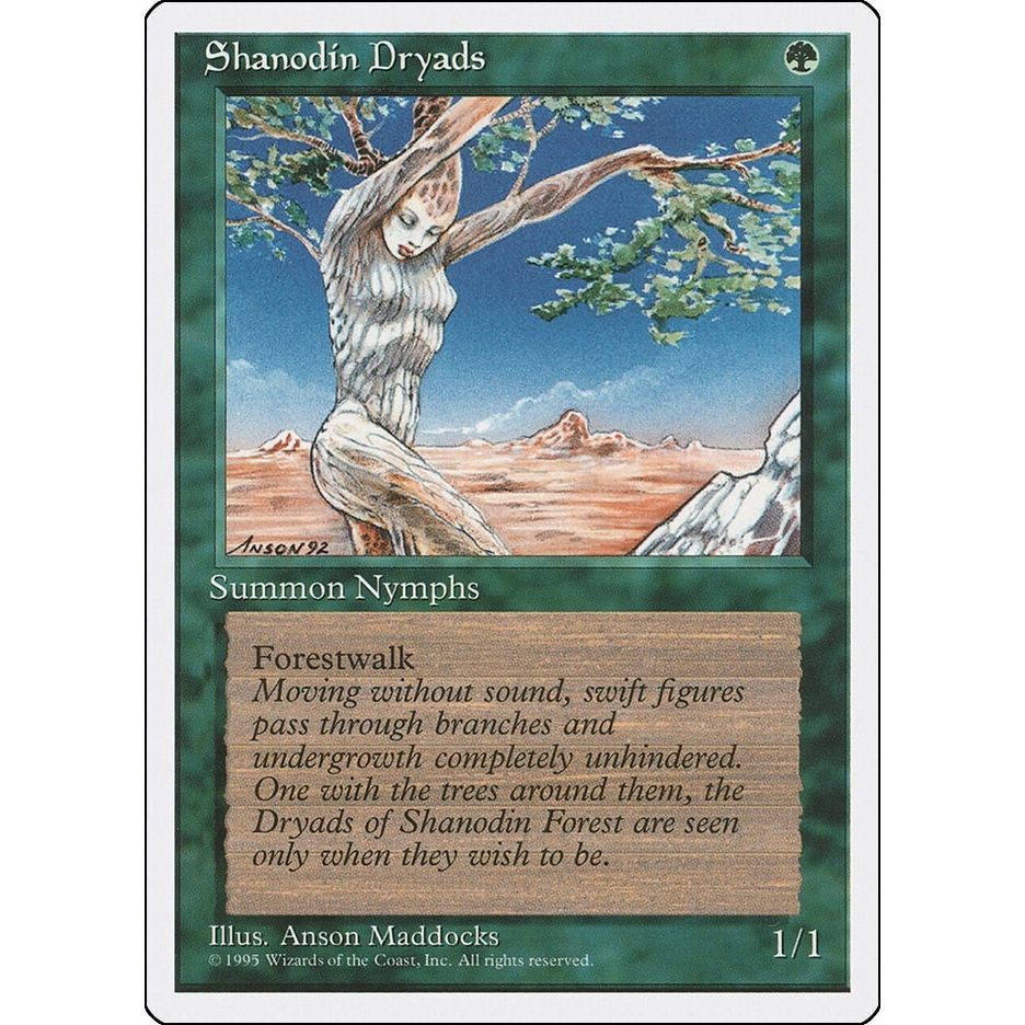Image for Shanodin Dryads (4ED) - Magic: The Gathering