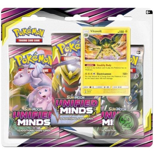 Image for Unified Minds 3 Pack Blister [Vikavolt] - Pokemon