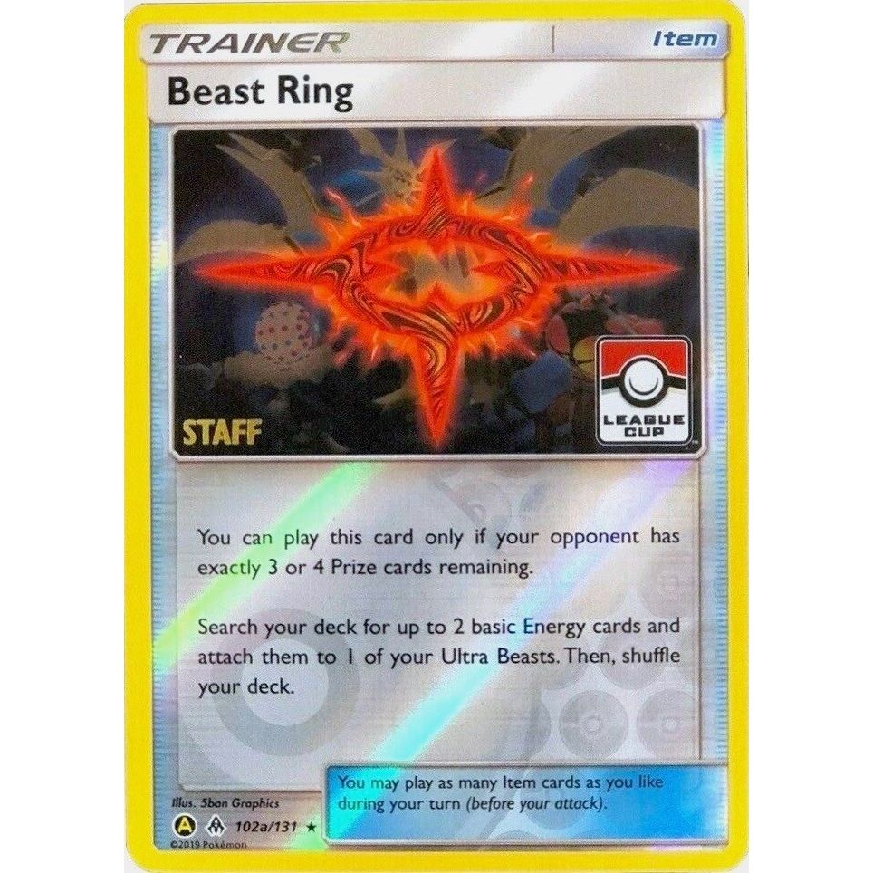 Image for Beast Ring - 102a/131 (League Cup) [Staff] (102a/131) (PR) - Pokemon