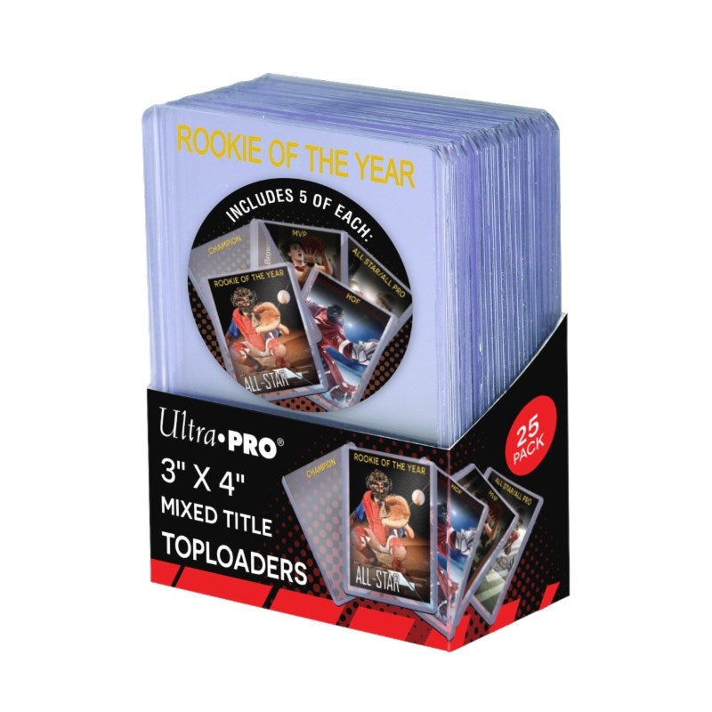 Image for 3" x 4" Gold Foil Mixed Toploaders (25-Count) - Collectible Storage