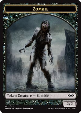Zombie // Bear Double-Sided Token (7 // 11) (MH1)