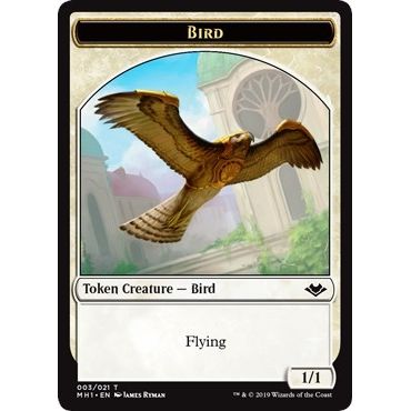 Image for Bird // Construct Double-Sided Token (3 // 17) (MH1) - Magic: The Gathering