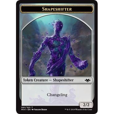 Image for Shapeshifter // Golem Double-Sided Token (1 // 18) (MH1) - Magic: The Gathering
