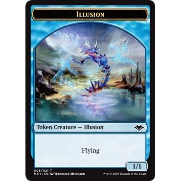 Image for Illusion // Myr Double-Sided Token (5 // 19) (MH1) - Magic: The Gathering