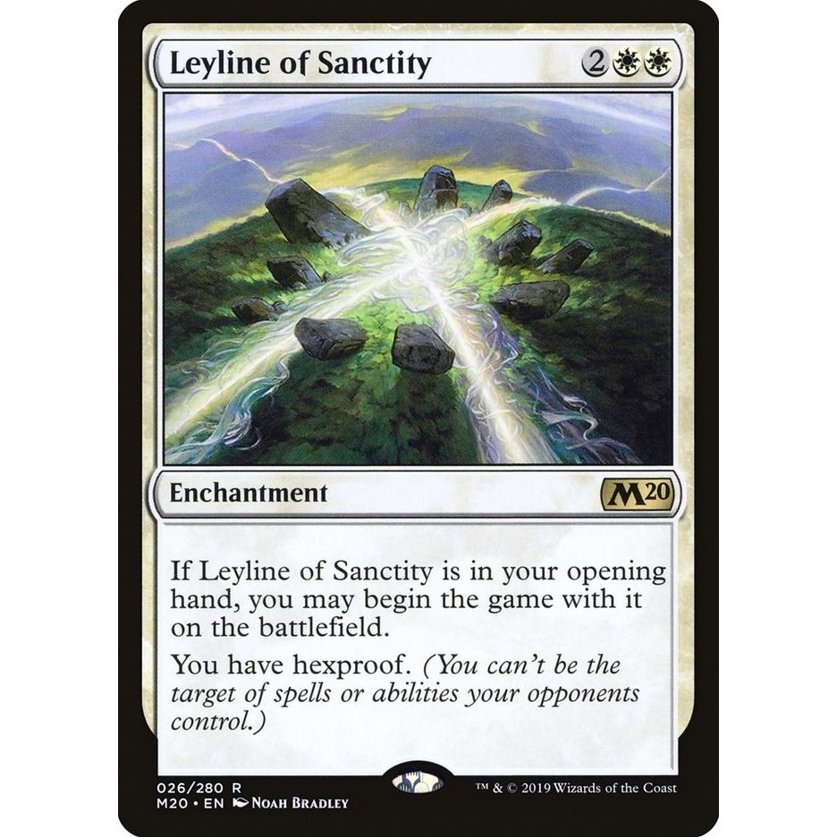 Image for Leyline of Sanctity (26) (M20) - Magic: The Gathering