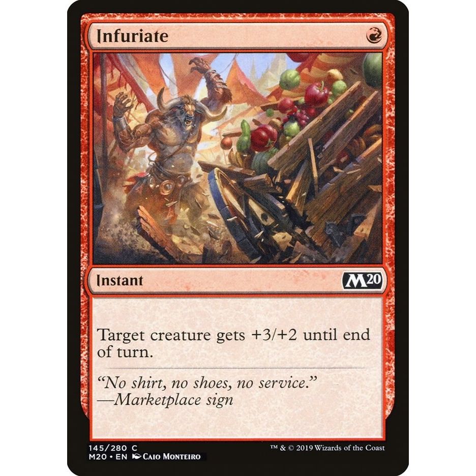 Image for Infuriate (145) (M20) - Magic: The Gathering