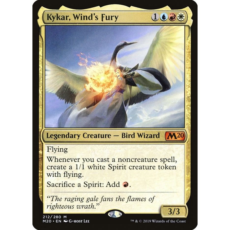 Image for Kykar, Wind's Fury (212) (M20) - Magic: The Gathering