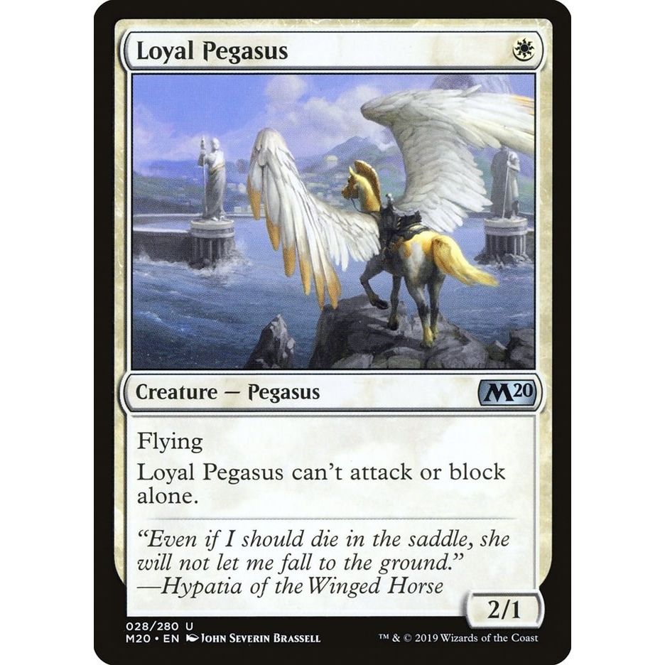 Image for Loyal Pegasus (28) (M20) - Magic: The Gathering
