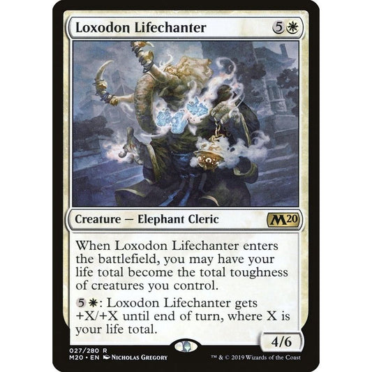 Image for Loxodon Lifechanter (27) (M20) - Magic: The Gathering