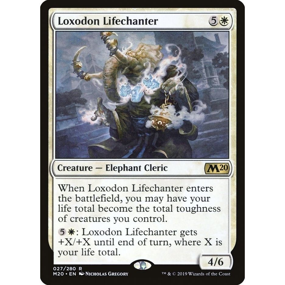 Image for Loxodon Lifechanter (27) (M20) - Magic: The Gathering