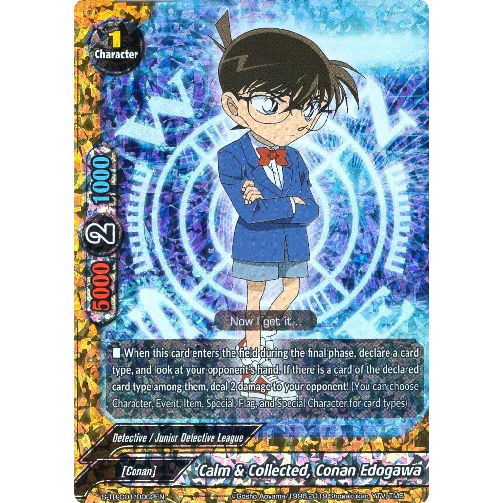 Image for Calm & Collected, Conan Edogawa (Parallel Foil) (S-TD-C01/0002EN) (S-TD-C01) - Future Card BuddyFight