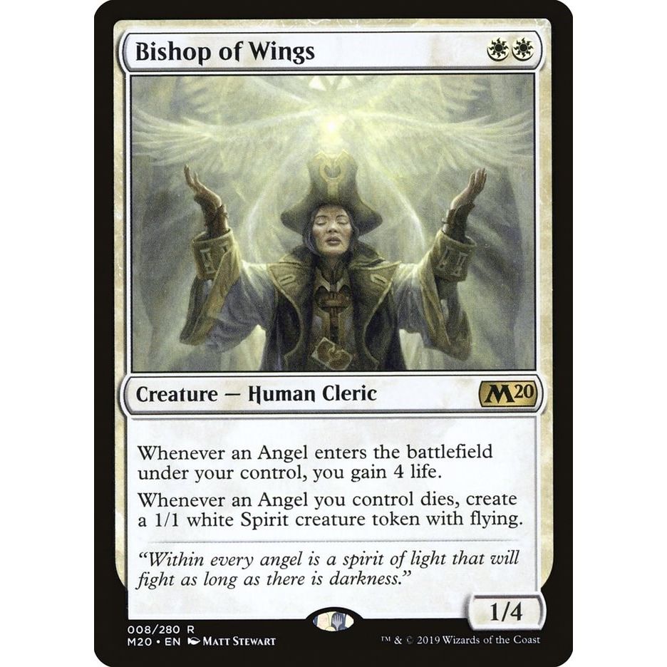 Image for Bishop of Wings (8) (M20) - Magic: The Gathering