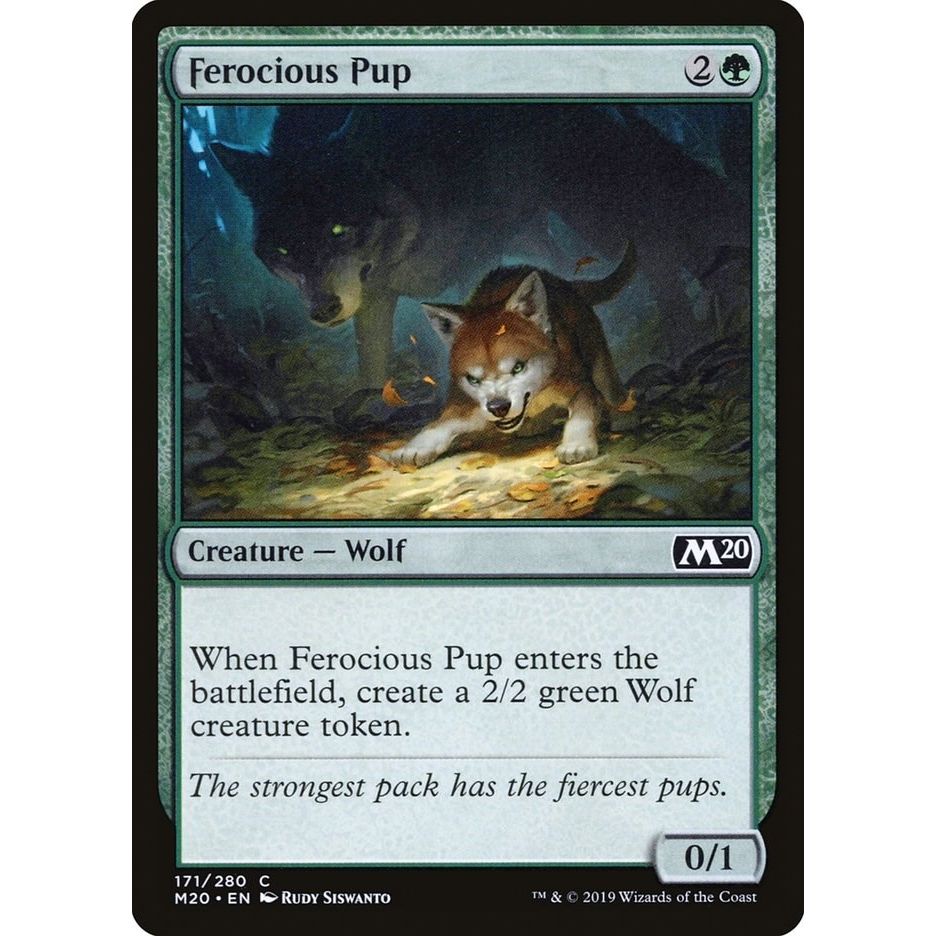 Image for Ferocious Pup (171) (M20) - Magic: The Gathering
