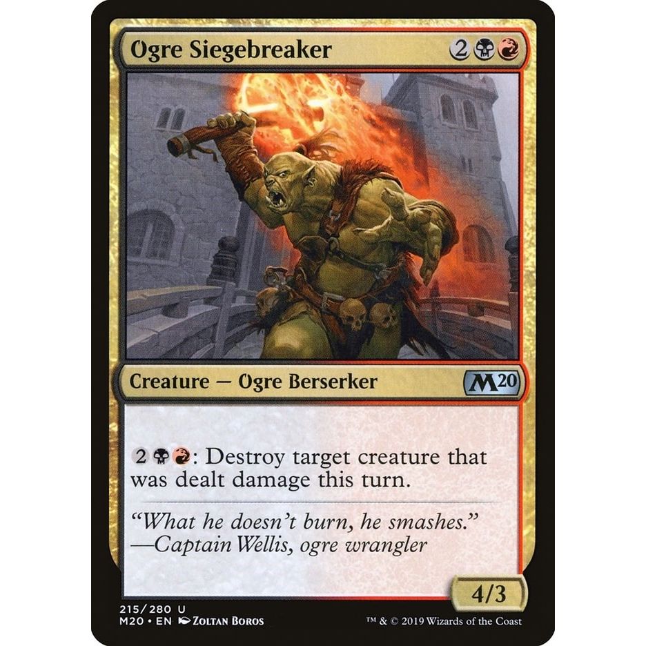 Image for Ogre Siegebreaker (215) (M20) - Magic: The Gathering