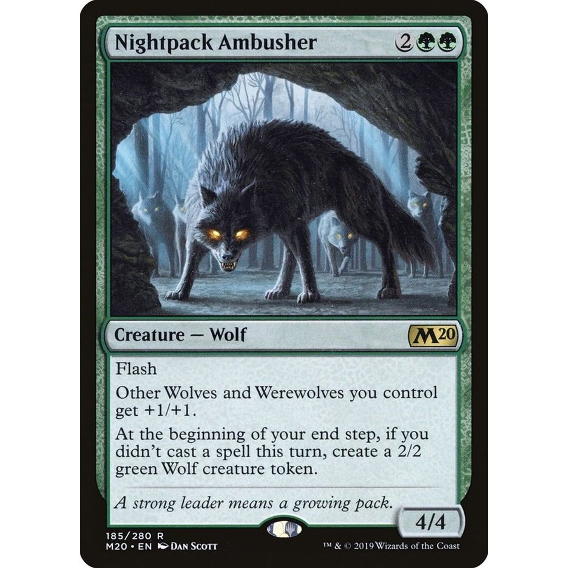 Image for Nightpack Ambusher (185) (M20) - Magic: The Gathering