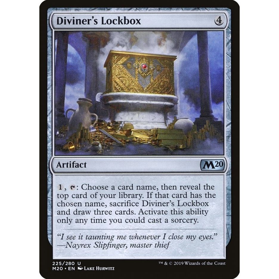 Image for Diviner's Lockbox (225) (M20) - Magic: The Gathering