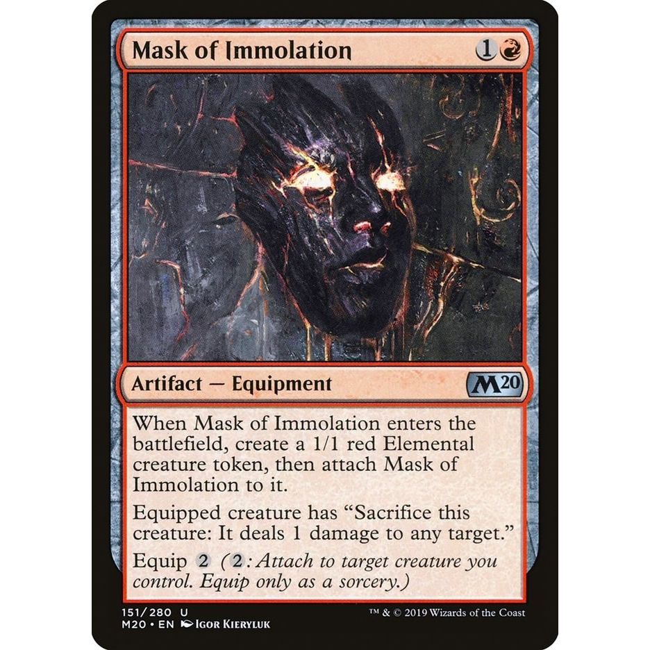 Image for Mask of Immolation (151) (M20) - Magic: The Gathering