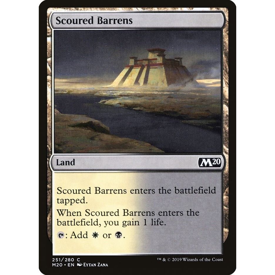 Image for Scoured Barrens (251) (M20) - Magic: The Gathering