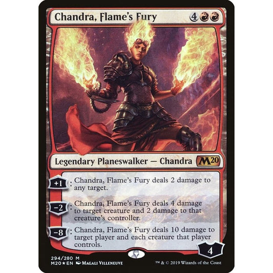 Image for Chandra, Flame's Fury (294) (M20) - Magic: The Gathering