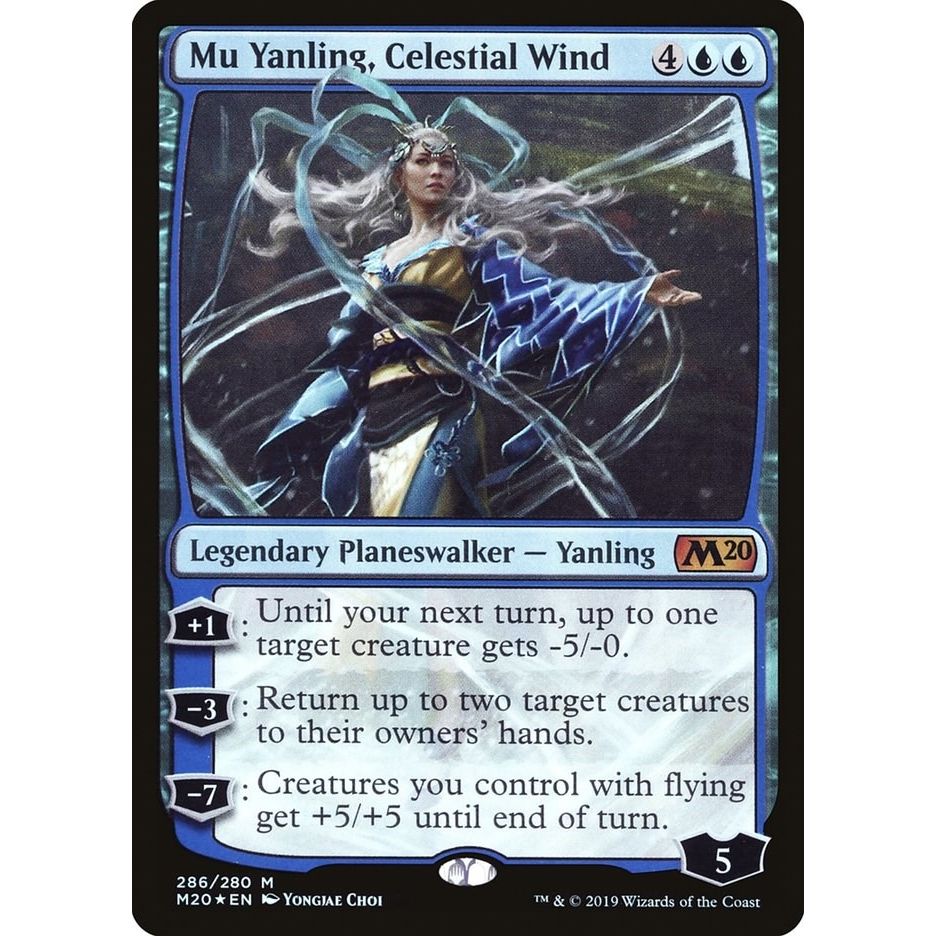 Image for Mu Yanling, Celestial Wind (286) (M20) - Magic: The Gathering