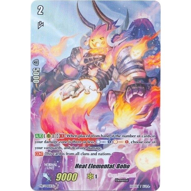 Image for Heat Elemental, Bobo (Premium Collection 2019) (PR/0461EN) (PR) - Cardfight Vanguard
