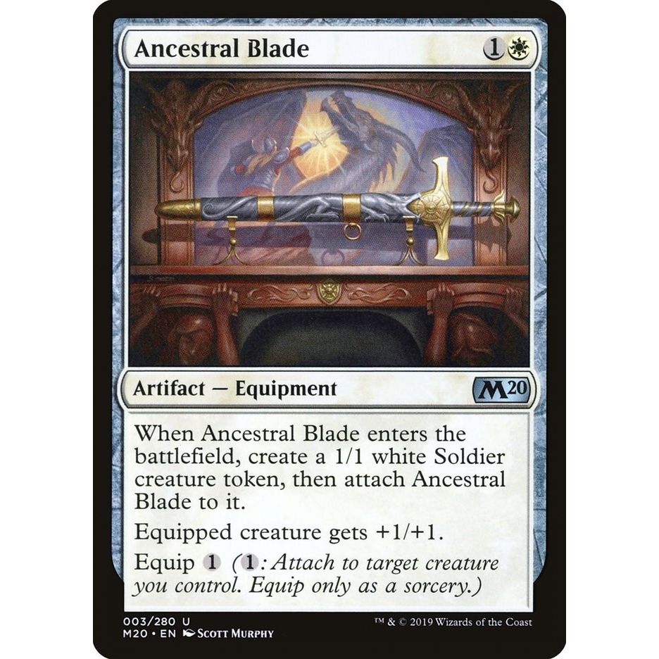 Image for Ancestral Blade (3) (M20) - Magic: The Gathering