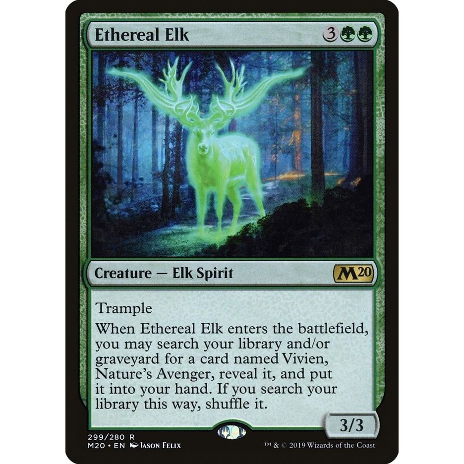 Image for Ethereal Elk (299) (M20) - Magic: The Gathering