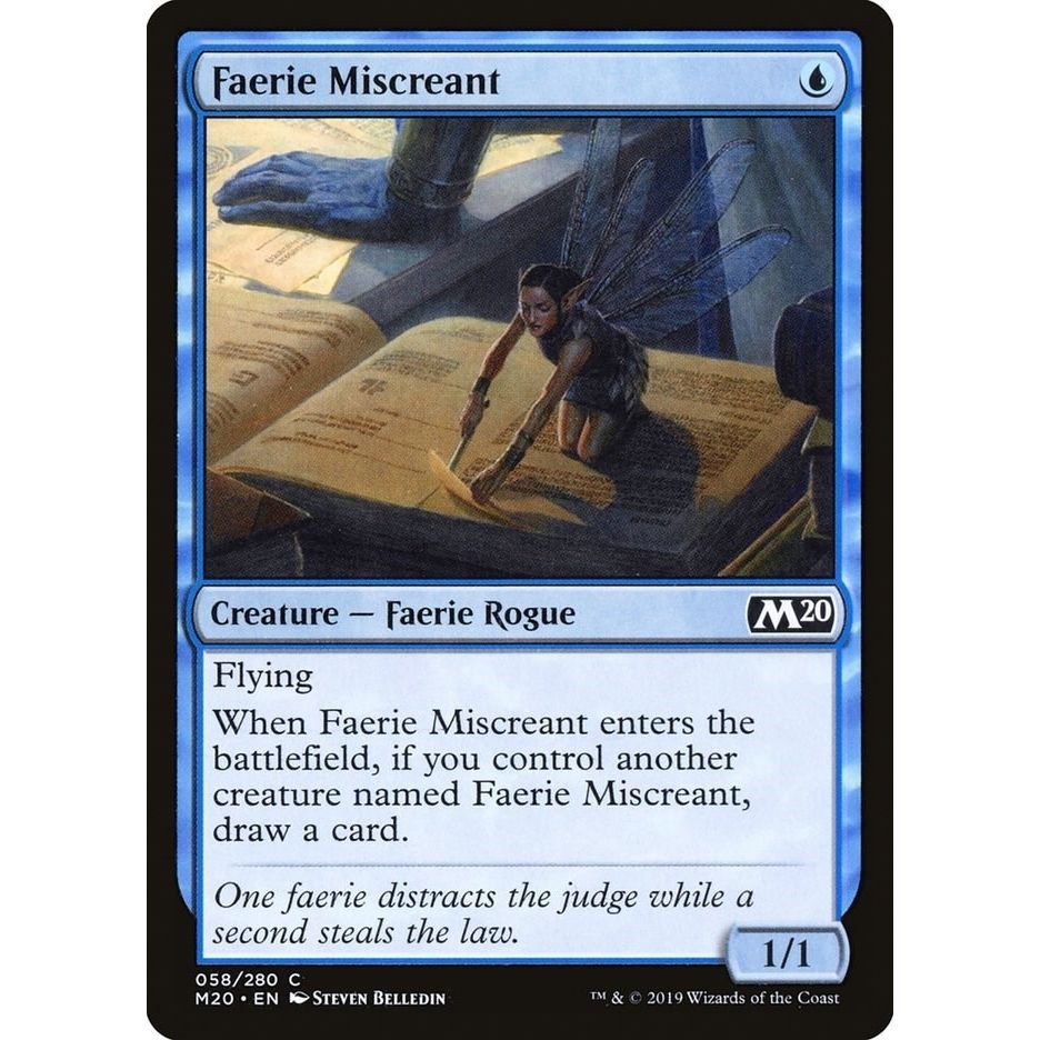 Image for Faerie Miscreant (58) (M20) - Magic: The Gathering