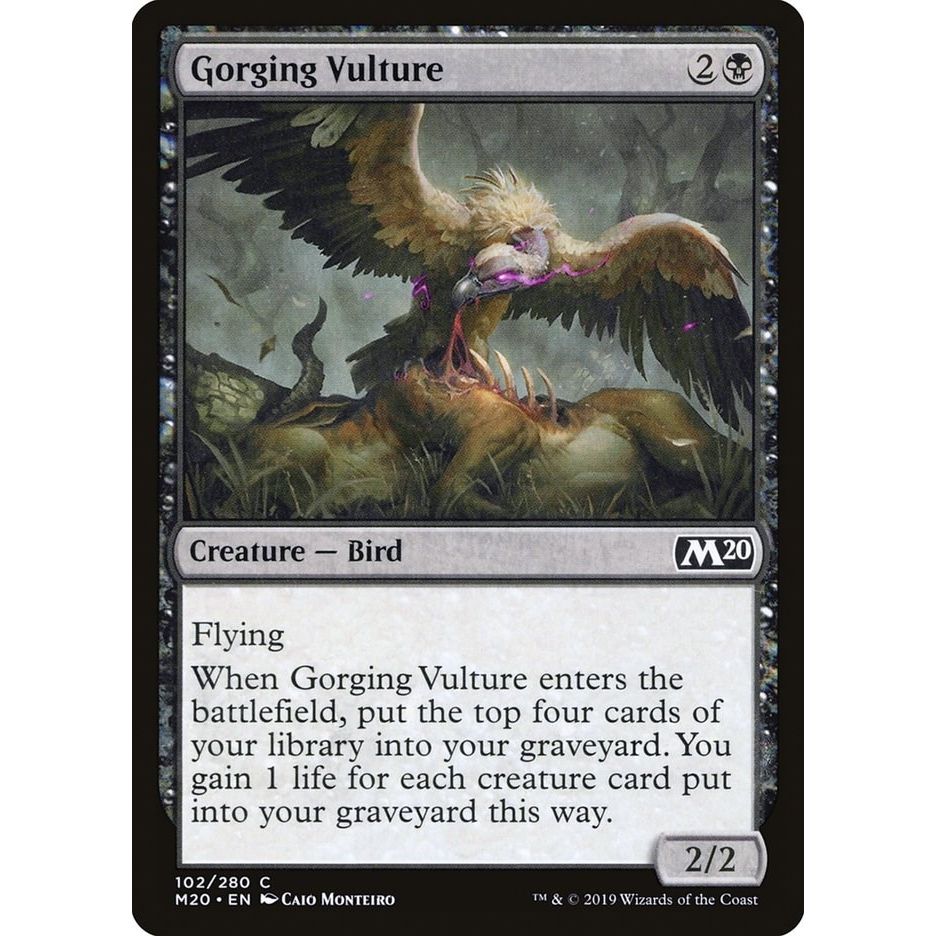 Image for Gorging Vulture (102) (M20) - Magic: The Gathering