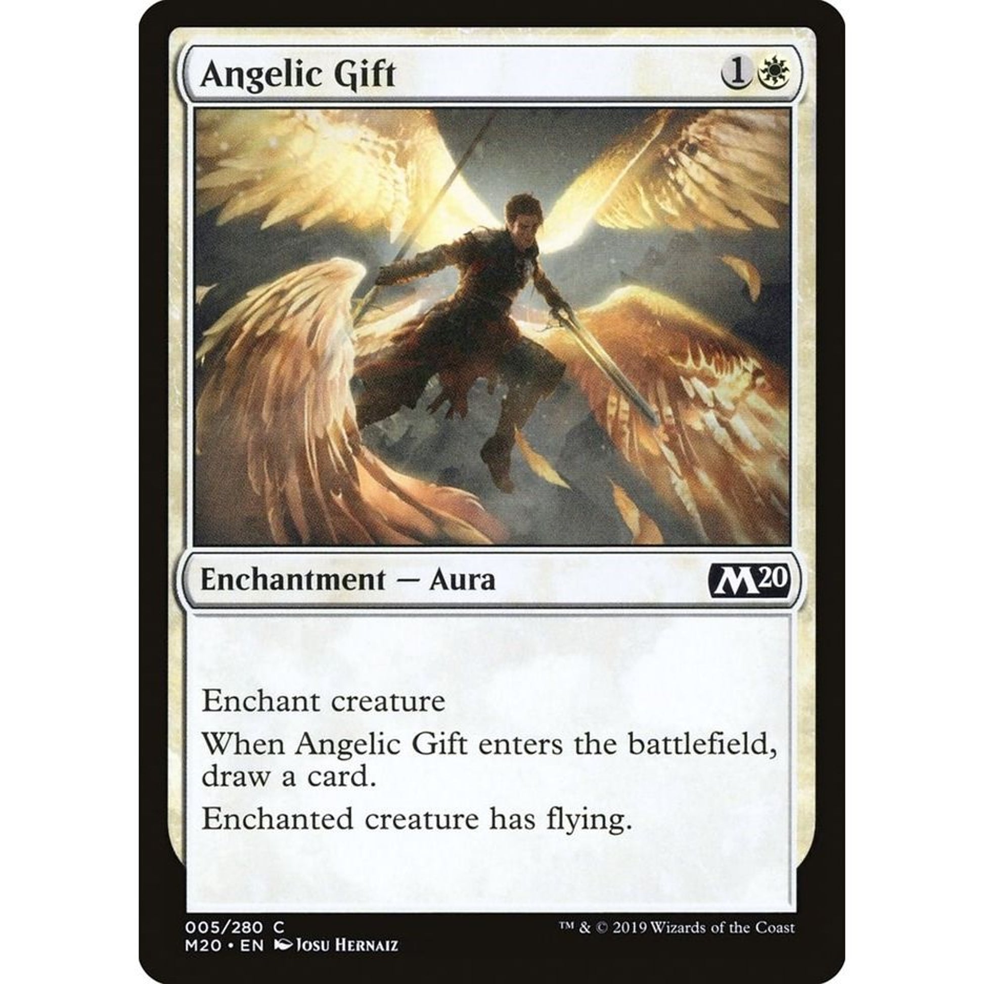 Image for Angelic Gift (5) (M20) - Magic: The Gathering