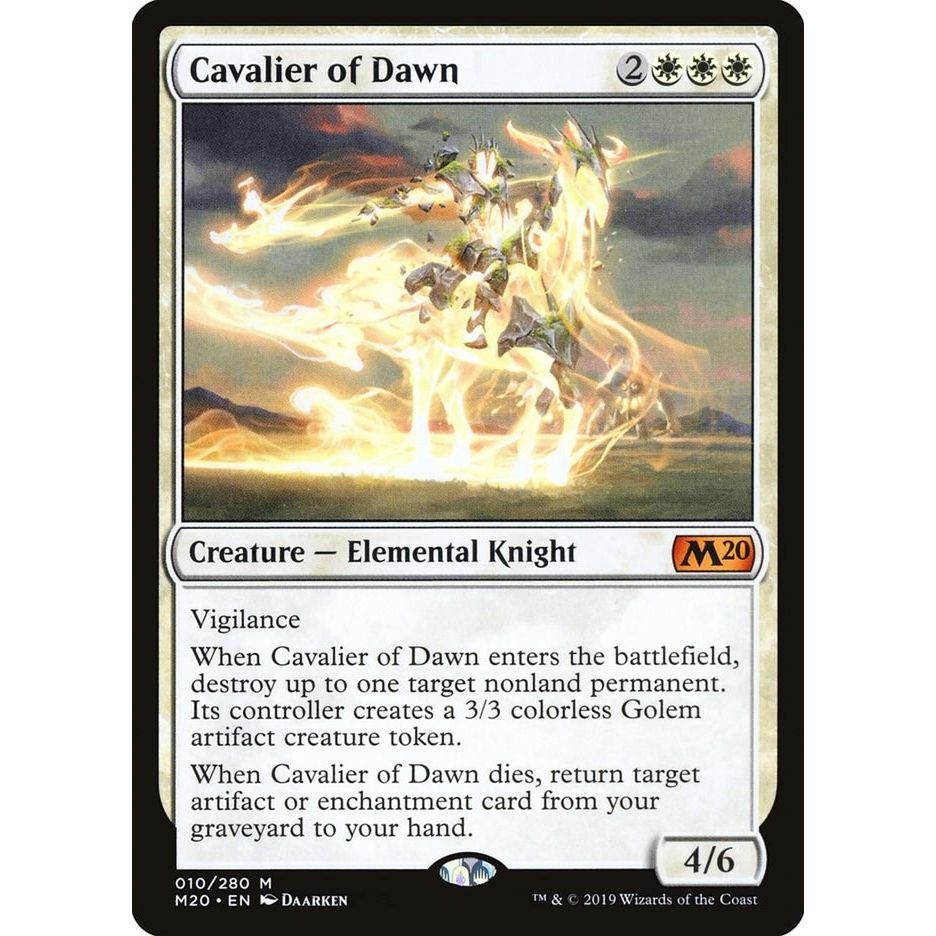 Image for Cavalier of Dawn (10) (M20) - Magic: The Gathering