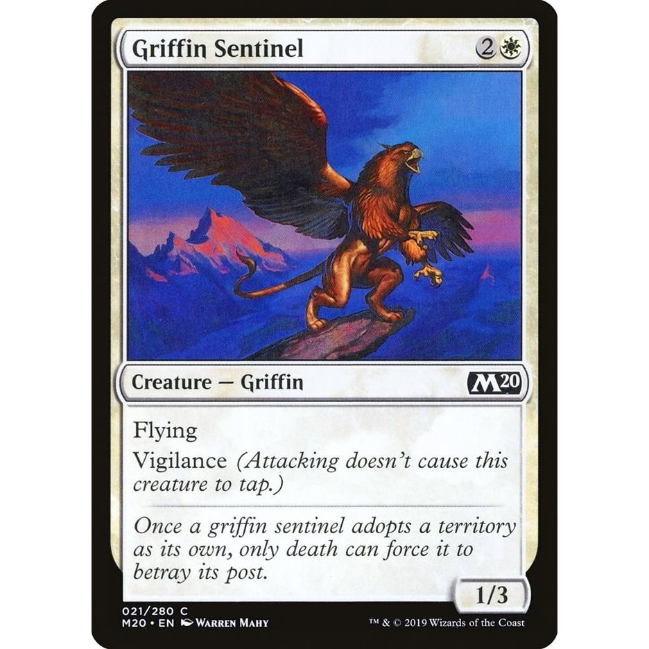 Image for Griffin Sentinel (21) (M20) - Magic: The Gathering
