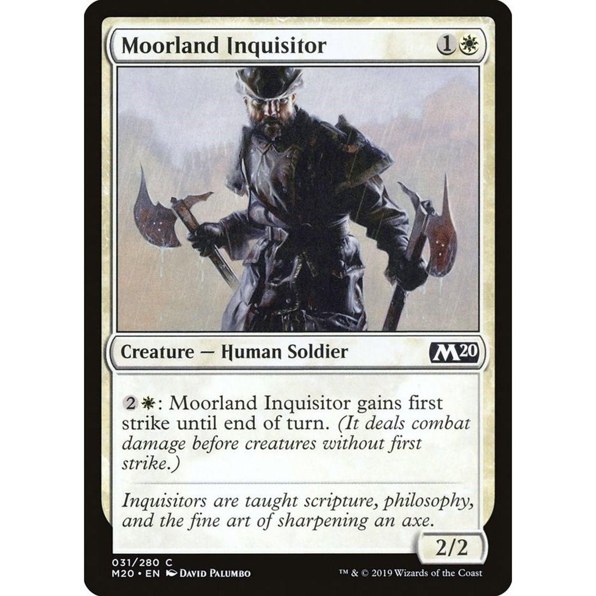 Image for Moorland Inquisitor (31) (M20) - Magic: The Gathering