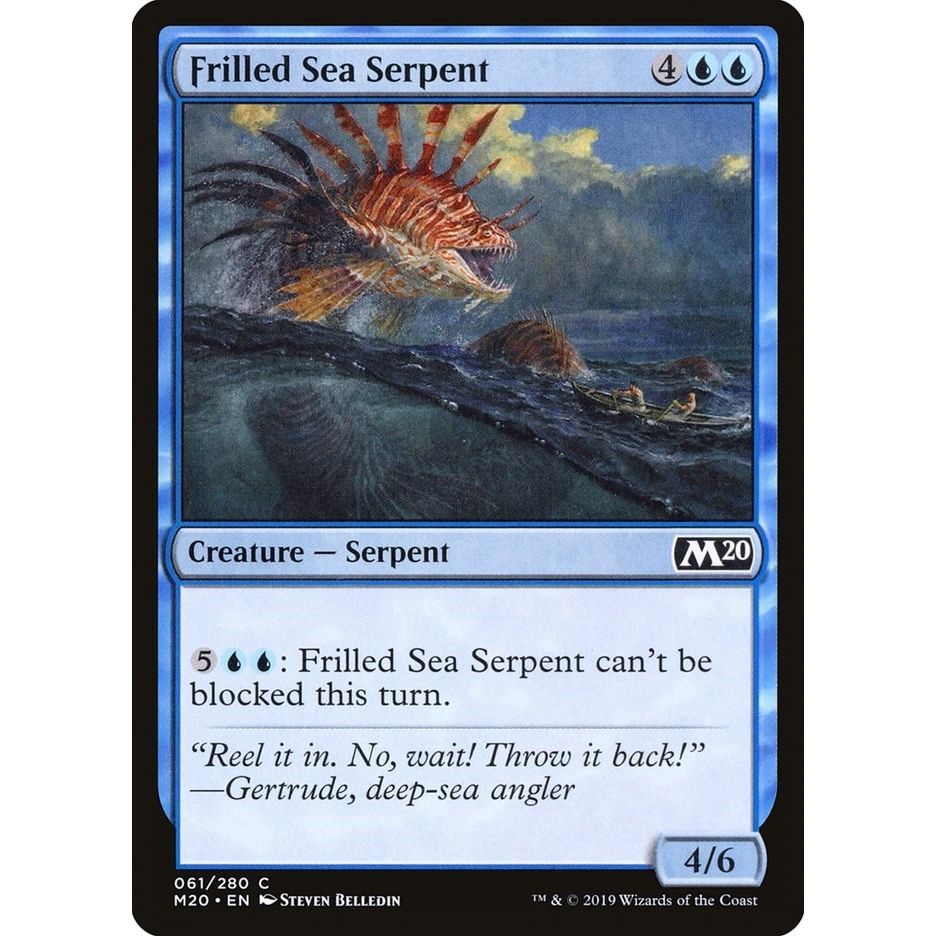 Image for Frilled Sea Serpent (61) (M20) - Magic: The Gathering