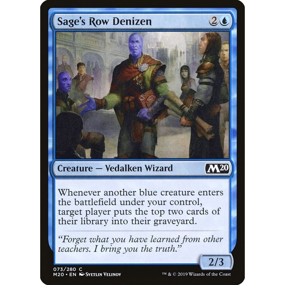 Image for Sage's Row Denizen (73) (M20) - Magic: The Gathering