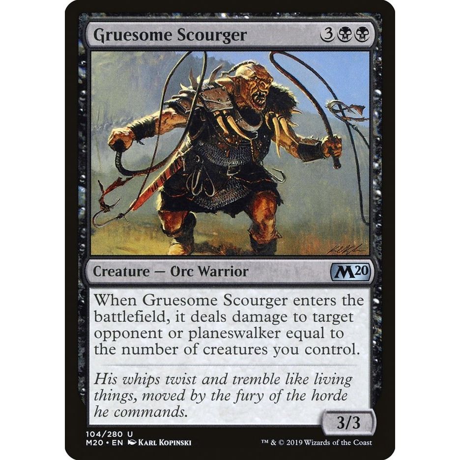 Image for Gruesome Scourger (104) (M20) - Magic: The Gathering
