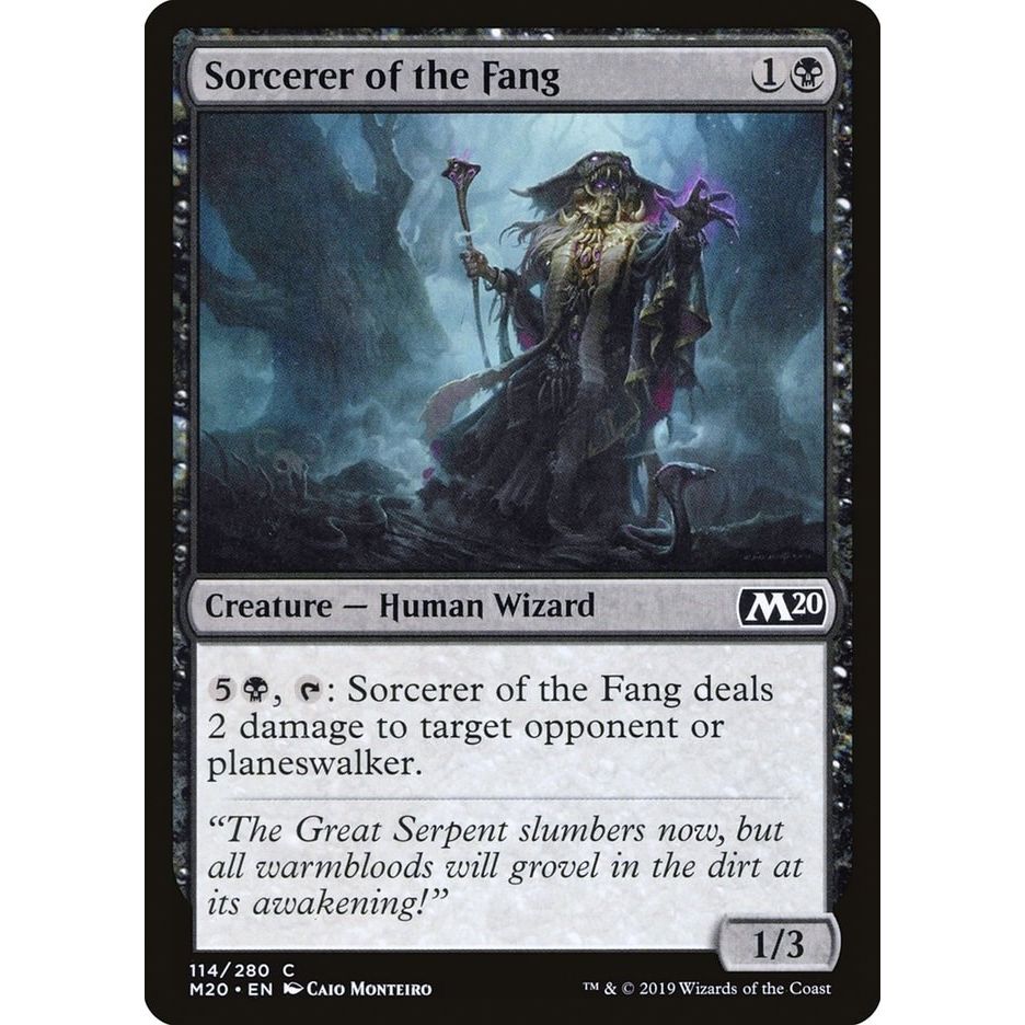 Image for Sorcerer of the Fang (114) (M20) - Magic: The Gathering