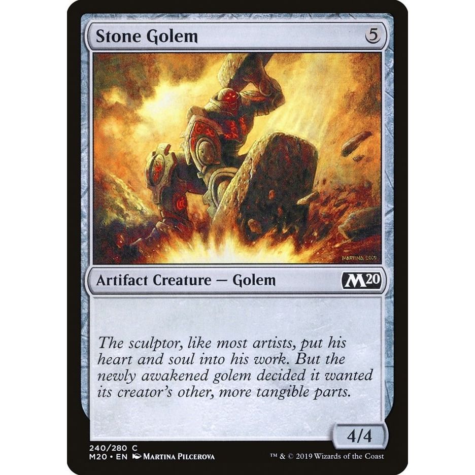 Image for Stone Golem (240) (M20) - Magic: The Gathering