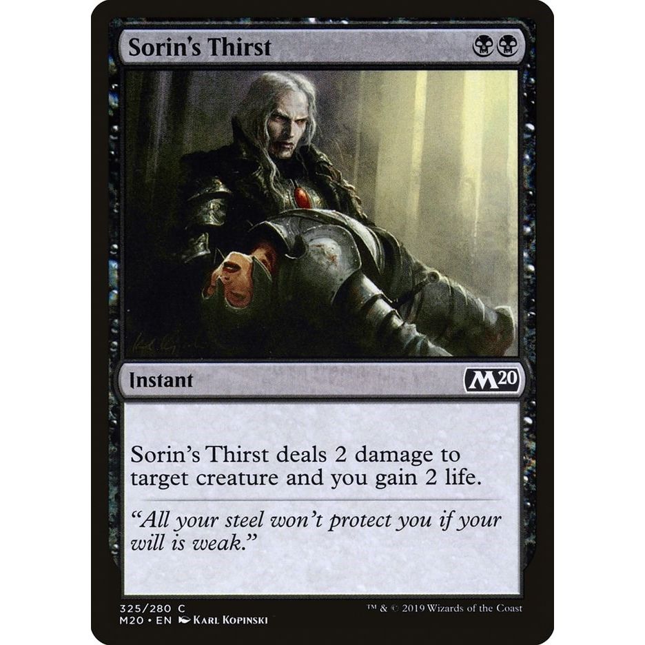 Image for Sorin's Thirst (325) (M20) - Magic: The Gathering
